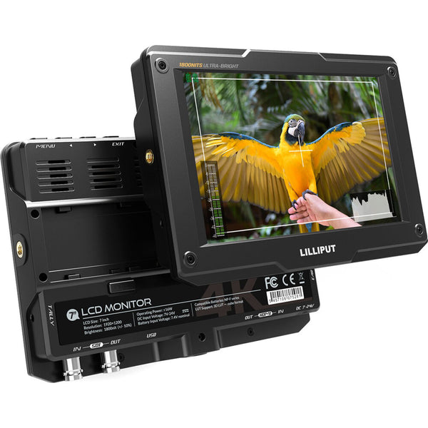 Lilliput H7S 7-inch 4K HDMI / 3G SDI Sunlight Readable Monitor