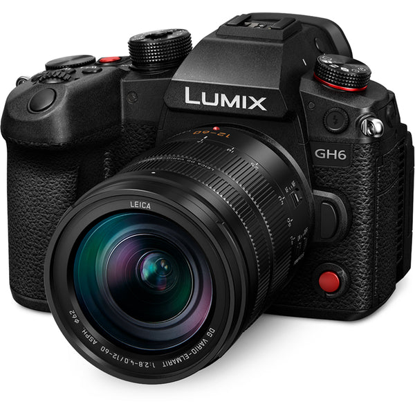 Panasonic DC-GH6LE LUMIX 5.7K ProRes Capable Micro Four Thirds Hybrid Mirrorless Camera with H-ES12060E Lens - PANDCGH6LE