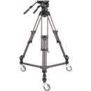 Libec LX10 Studio 100mm Tripod System with Dolly System supports up to 16KG