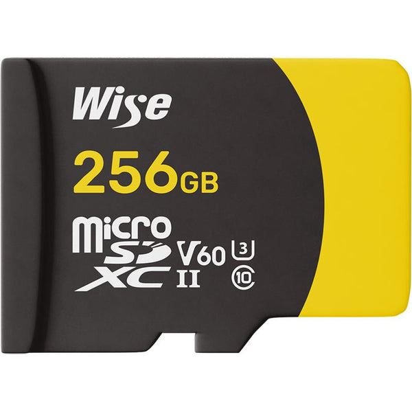 WISE Advanced mSD-S256 256GB microSDXC UHS-II V60 Memory Card - WISEMSDS256