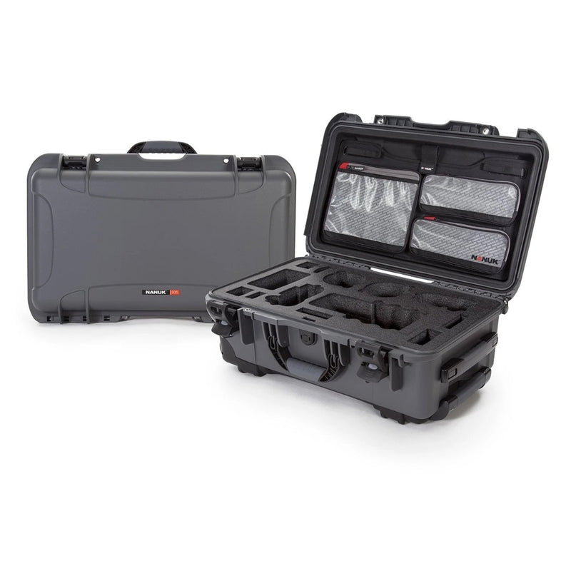 NANUK 935 Protective Case 935 w/Custom Foam & Lid Organiser for Sony A7R A7S AND A9 DLSR Cameras - NAN-935S-070BK-0A0-19017