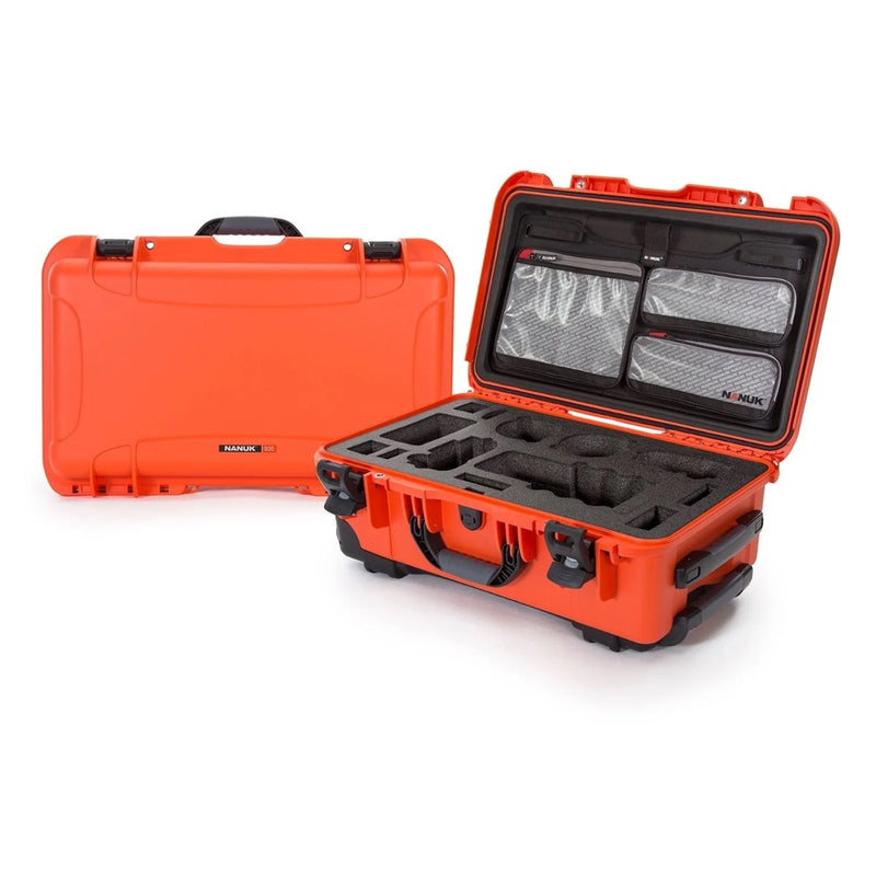 NANUK 935 Protective Case 935 w/Custom Foam & Lid Organiser for Sony A7R A7S AND A9 DLSR Cameras - NAN-935S-070BK-0A0-19017