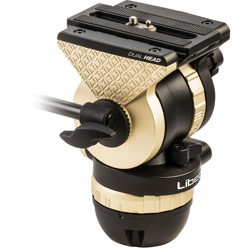 LIBEC NH10 75mm Ball/Flat Base Tripod Head supports up to 4KG with Pan Bar