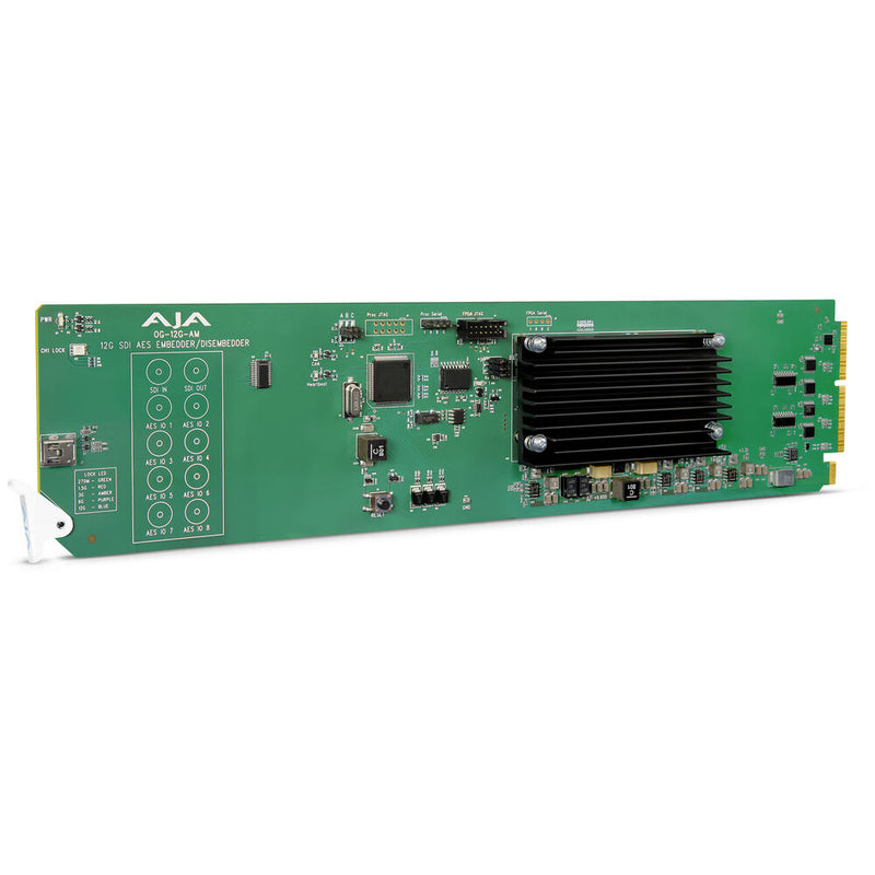 AJA OG-12G-AM openGear 16-Channel AES/EBU Audio Embedder/Disembedder - OG-12G-AM-R0