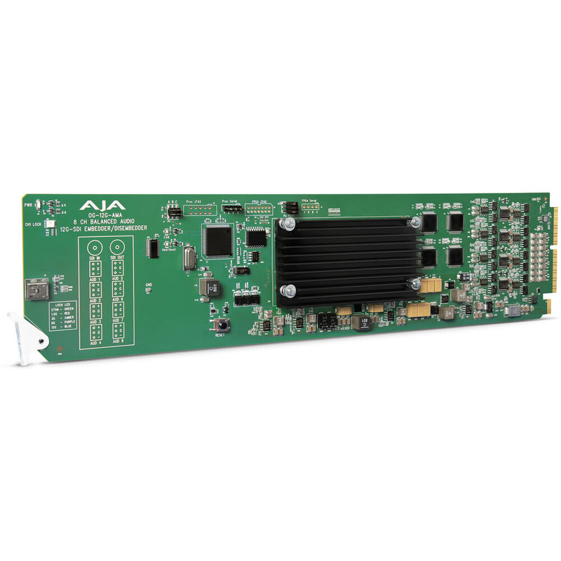 AJA OG-12G-AMA openGear 12G-SDI Analog Audio Embedder/Disembedder - OG-12G-AMA-R0