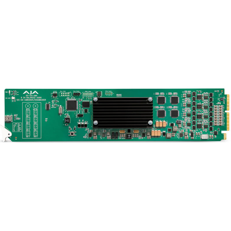AJA OG-12G-AMA openGear 12G-SDI Analog Audio Embedder/Disembedder - OG-12G-AMA-R0