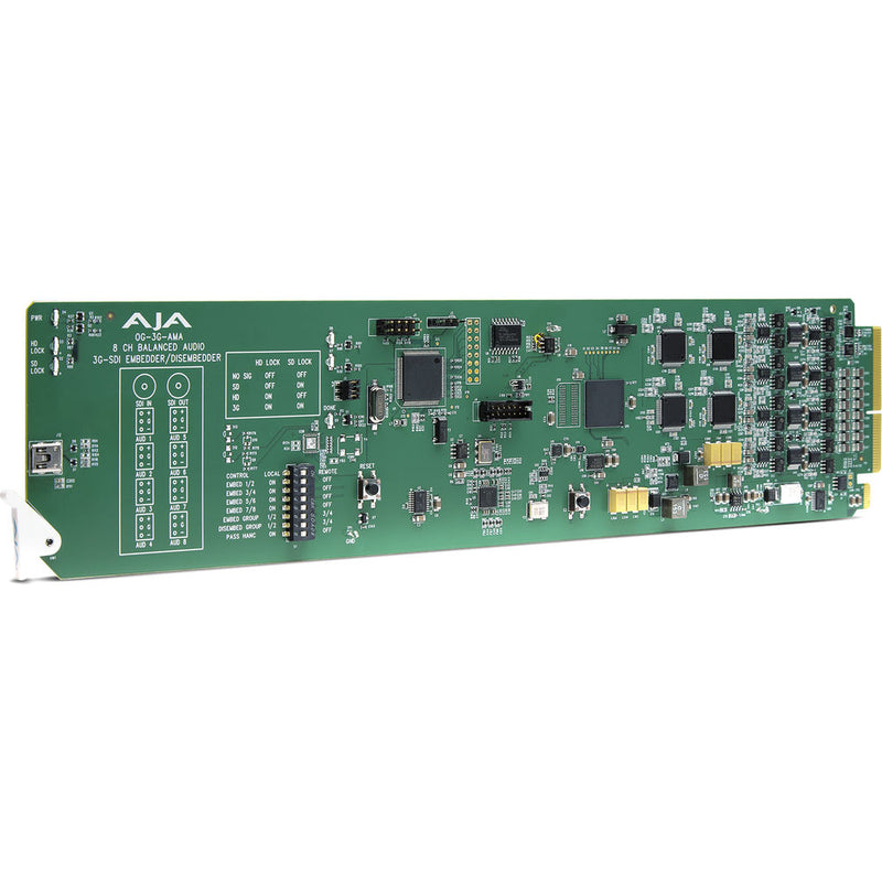 AJA OG-3G-AMA openGear 3G-SDI Analog Audio Embedder/Disembedder
