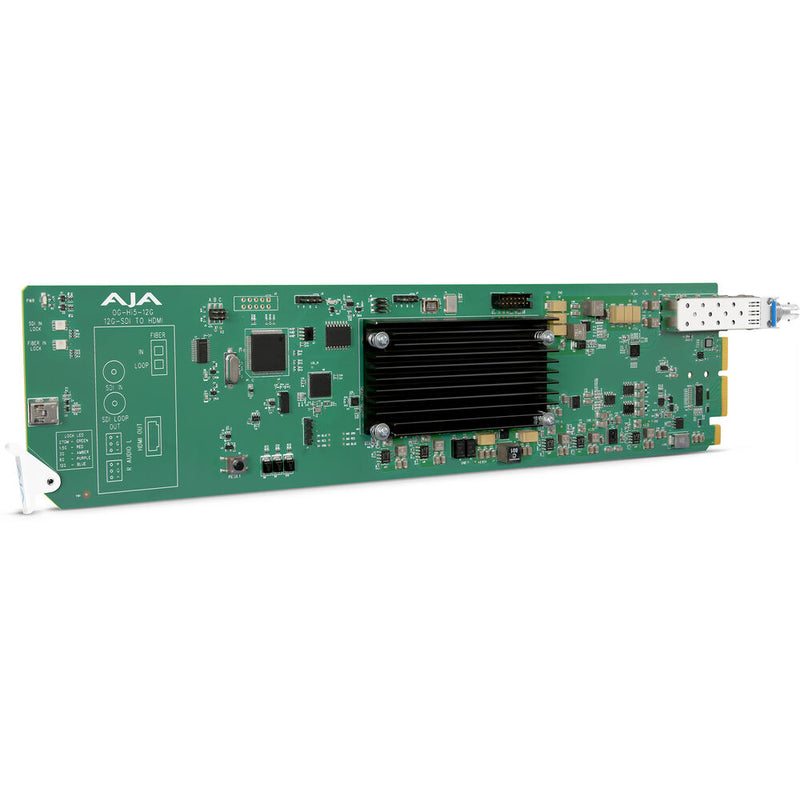 AJA OG-Hi5-12G-R-ST openGear 12G-SDI to HDMI 2.0 Conversion with ST Fiber Receiver