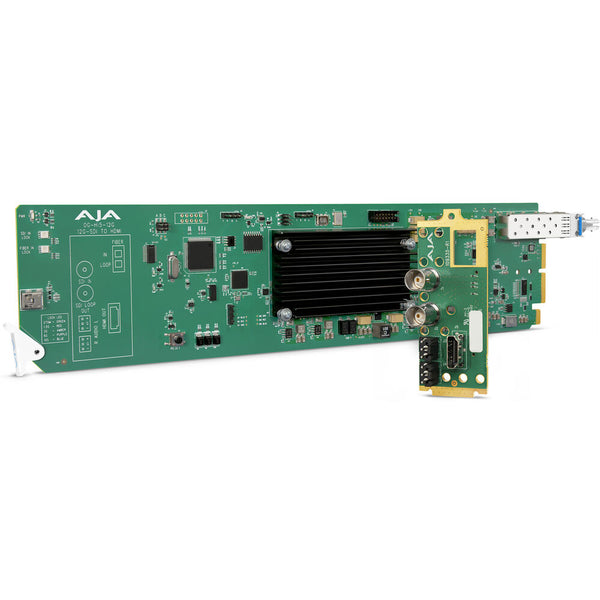 AJA OG-Hi5-12G-R 12G-SDI to HDMI 2.0 Conversion with LC Fiber Receiver