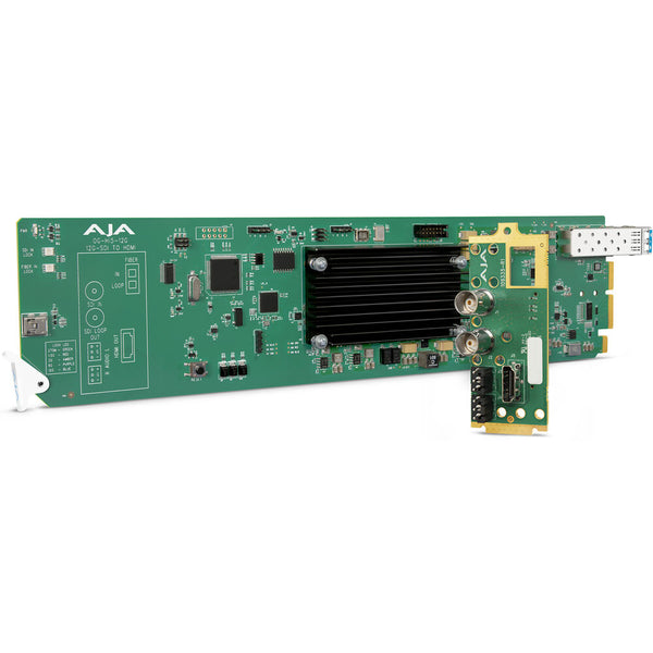 AJA OG-Hi5-12G-TR openGear 12G-SDI to HDMI 2.0 Conversion with LC Fiber Transceiver