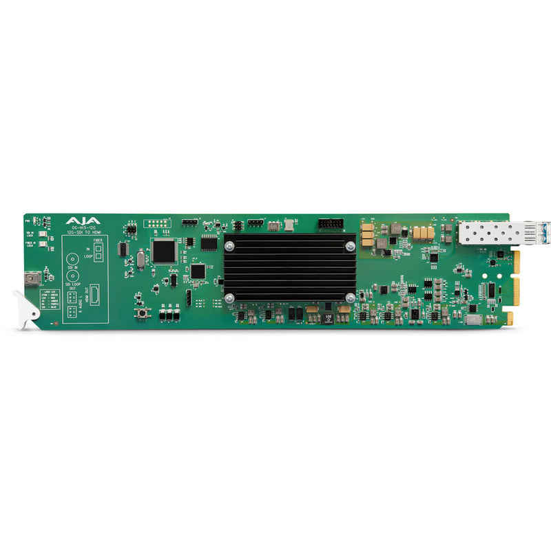AJA OG-Hi5-12G-TR openGear 12G-SDI to HDMI 2.0 Conversion with LC Fiber Transceiver
