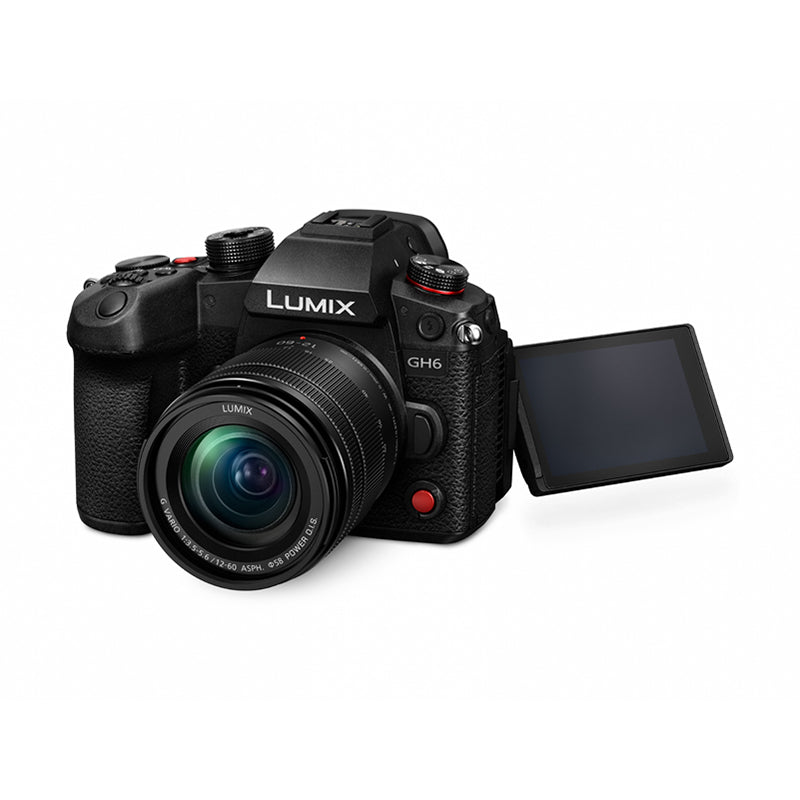 Panasonic DC-GH6E LUMIX 5.7K ProRes Capable Micro Four Thirds Hybrid Mirrorless Camera with H-FS12060E Lens - PANDCGH6ME