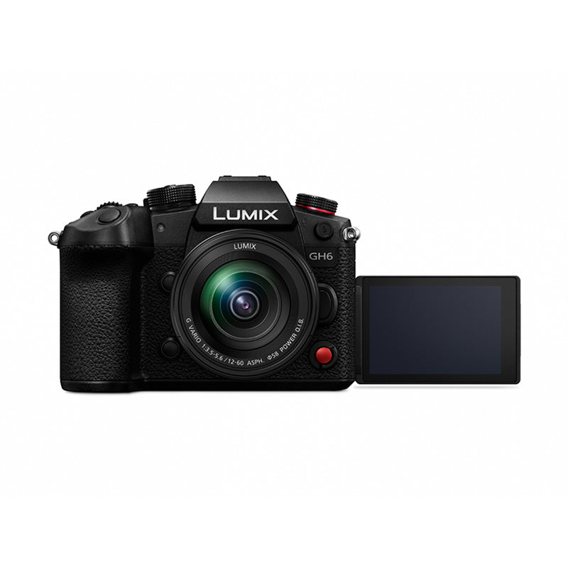 Panasonic DC-GH6E LUMIX 5.7K ProRes Capable Micro Four Thirds Hybrid Mirrorless Camera with H-FS12060E Lens - PANDCGH6ME