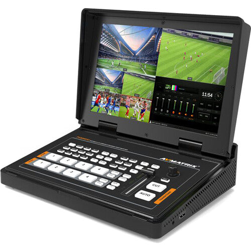 AVMatrix PVS0403U Portable 10.1-inch 4-Channel SDI&HDMI Live Streaming Video Switcher