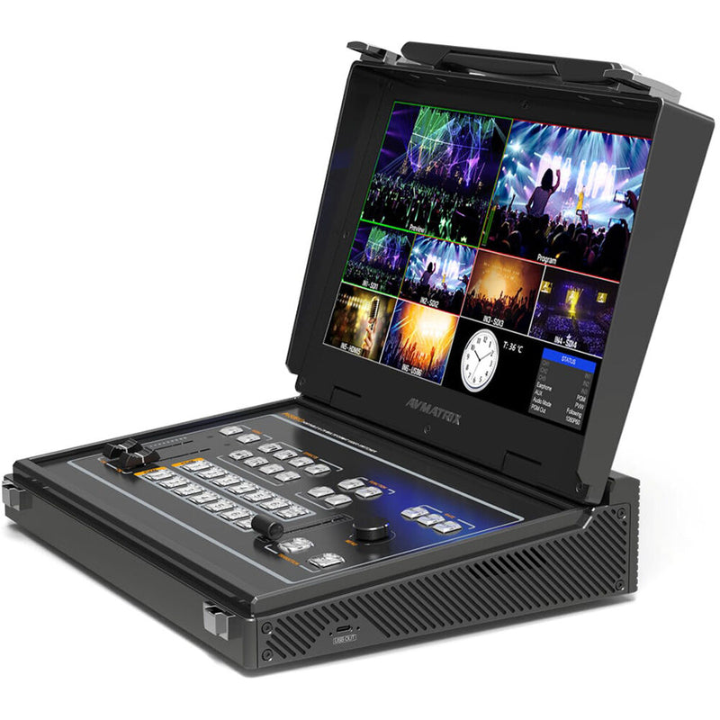 AVMatrix PVS0613U Portable 6CH SDI/HDMI Multi-format Live Streaming Video Switcher