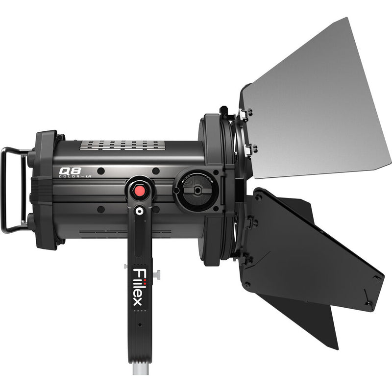 FIILEX Q8 COLOR-LR H1 Kit Cinematic LED Fresnel Light - FLXQ8CLRLR-H1-KIT