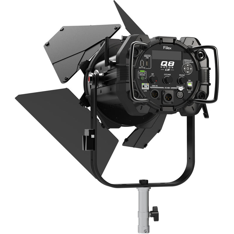 FIILEX Q8 COLOR-LR H1 Kit Cinematic LED Fresnel Light - FLXQ8CLRLR-H1-KIT