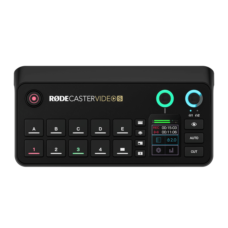 RODECaster Video S Streamlined Video Switrcher for Solo Creators and Video Podcasters. - RCVS