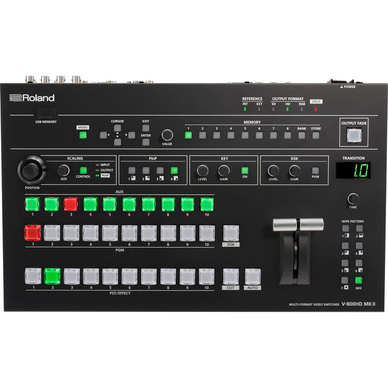 Roland V-800HD MK II Multi-Format 8 Channel Video Switcher - ROLV800HDMK2