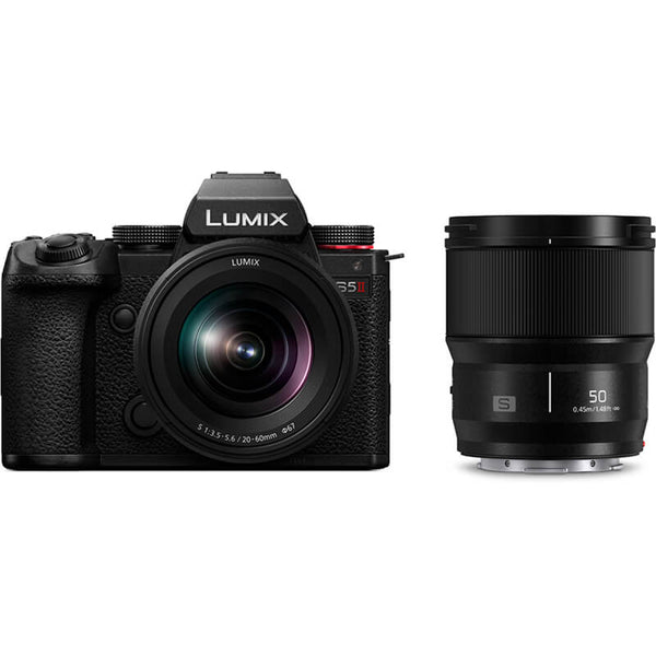 Panasonic DC-S5M2WE LUMIX S5II Full Frame Mirrorless Camera with S-R2060E and S-S50E Lens - PANDCS5M2WE