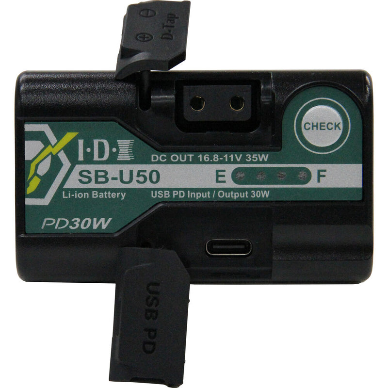 IDX SB-U50/PD 14.4V 48Wh Sony BP-U Type Battery with 1x D-Tap and USB PD