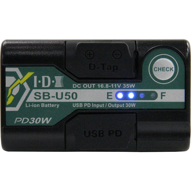 IDX SB-U50/PD 14.4V 48Wh Sony BP-U Type Battery with 1x D-Tap and USB PD