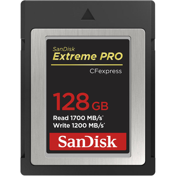 SanDisk Extreme PRO CFexpress Card Type B, 128GB, 1700MB/s Read, 1200MB/s Write - SDCFE-128G-GN4NN