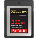 SanDisk Extreme PRO CFexpress Card Type B, 256GB, 1700MB/s Read, 1200MB/s Write - SDCFE-256G-GN4NN