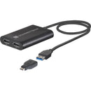 Sonnet DisplayLink Dual DisplayPort Adapter for M1 Macs - SONUSB3DDP4K