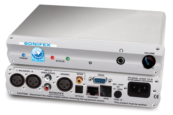SONIFEX PS-SEND-SD Audio to IP Streaming Encoder