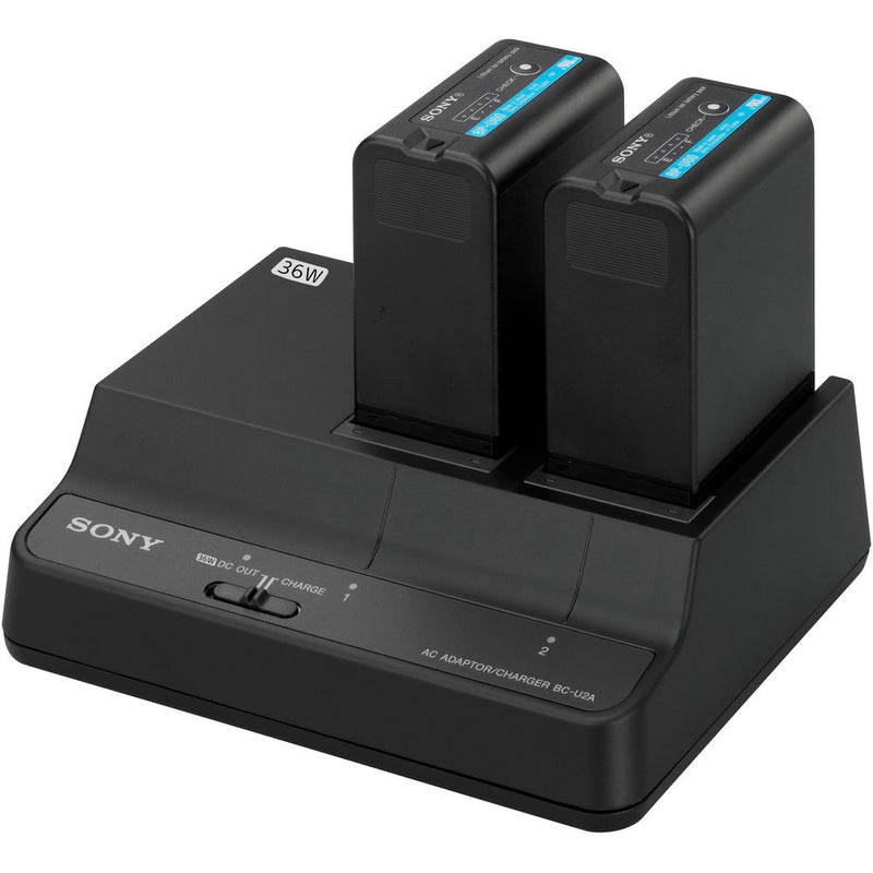 Sony BC-U2A Two-channel Simultaneous Battery Charger/AC Adaptor