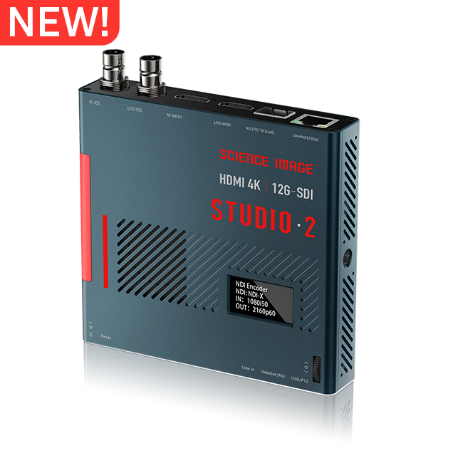 Science Image Studio 2 Full NDI Bi-Directional Encoder-Decoder & Converter with 12G-SDI & HDMI up-to 4K60p