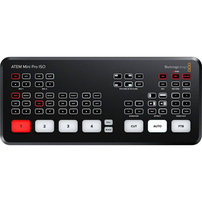 Blackmagic Design ATEM Mini Pro ISO HDMI Live Production Switcher - SWATEMMINIBPRISO