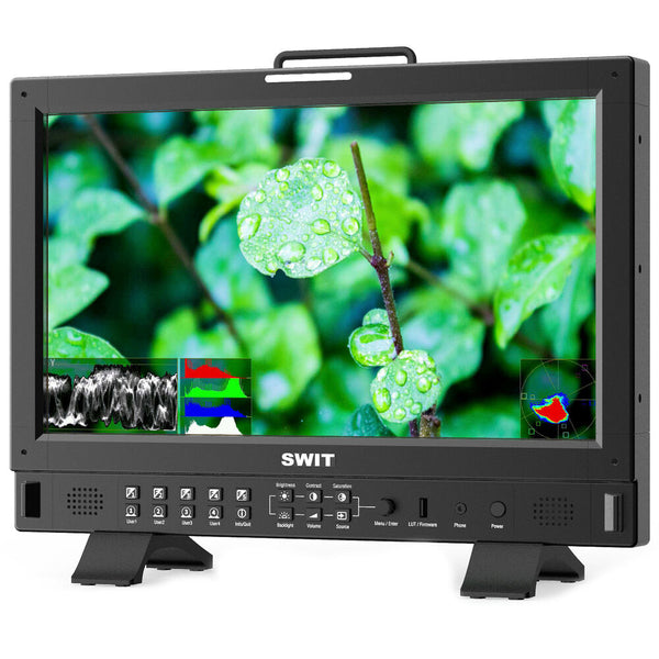 Swit BM-U175 17-inch 4K/8K 12GSDI HDR Zero-Delay Reference UHD Monitor with Auto-Calibration