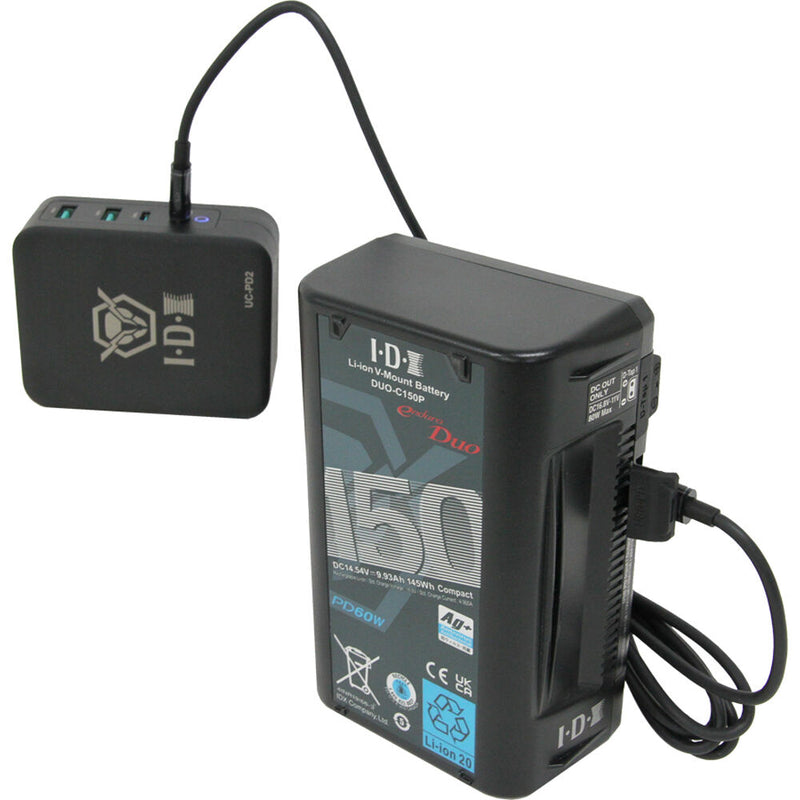 IDX UC-PD2 USB-PD Two Channel Charger for DUO-CP and SBU-PD Batteries