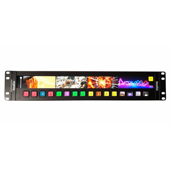 DENSITRON UReady 2U Monitor 2U 19inch Rack Mount TFT Display with Capacitive Touch for Broadcast Applications - DEN-DM-163BD
