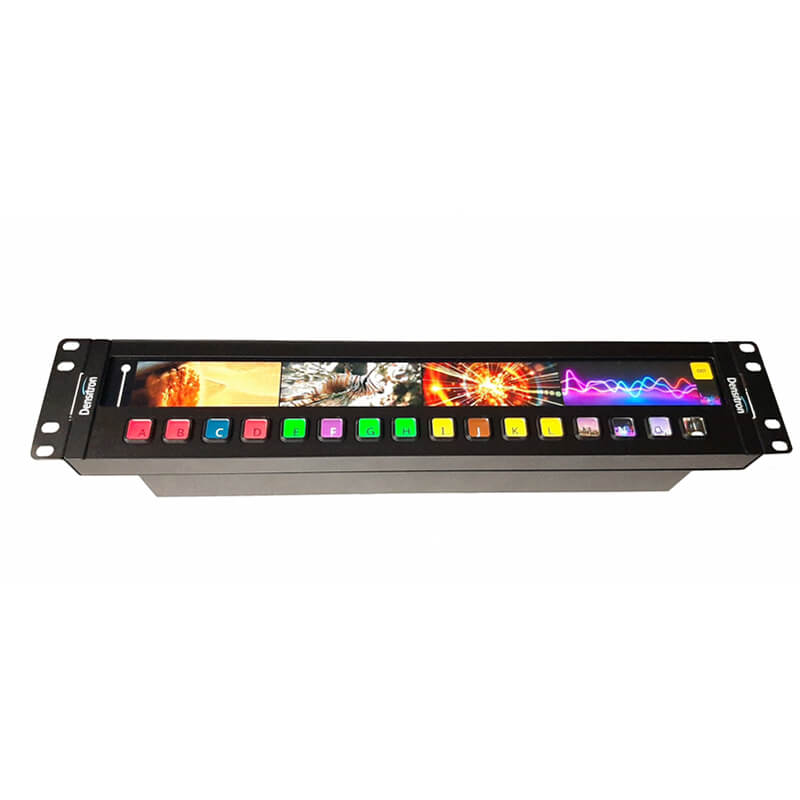 DENSITRON UReady 2U Monitor 2U 19inch Rack Mount TFT Display with Capacitive Touch for Broadcast Applications - DEN-DM-163BD