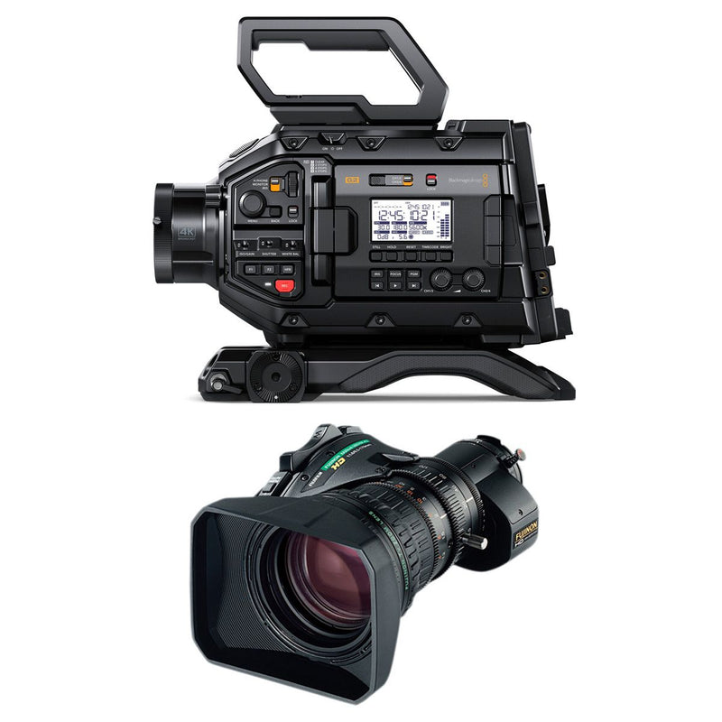 Blackmagic Design URSA Broadcast G2 Camera with Fujinon XA20sx8.5BERM-K3 2x EXT Lens Option - CINEURSAMWC6KG2-FUJI-XA20BERM
