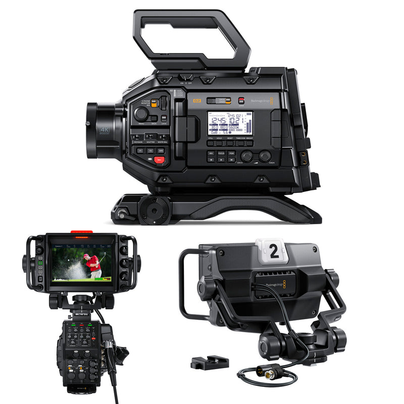 Blackmagic Design URSA Broadcast Studio Kit with Studio Viewfinder and Camera Fibre Converter - CINEURSAMWC4K-STUDIO