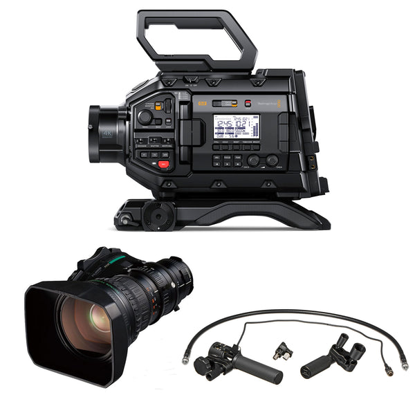 Blackmagic Design URSA Broadcast G2 Camera with Fujinon XA20SX8.5BRM-K3 Lens and MS-01 Semi Servo Kit - CINEURSAMWC4K-STUDIO-KIT