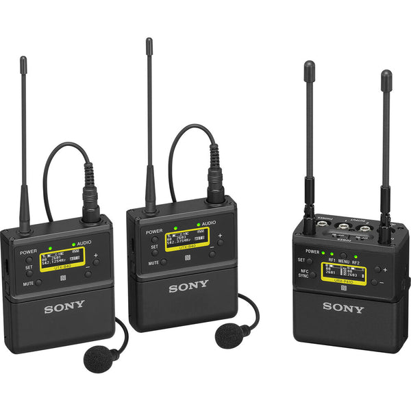 Sony UWP-D27 Dual Channel Camera-Mount Wireless Omni Lavalier Microphone Kit - UWP-D27/K33