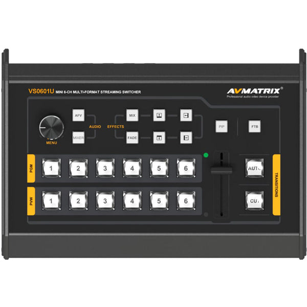 AVMatrix VS0601U Mini 6CH SDI/HDMI Multi-format Live Streaming Video Switcher