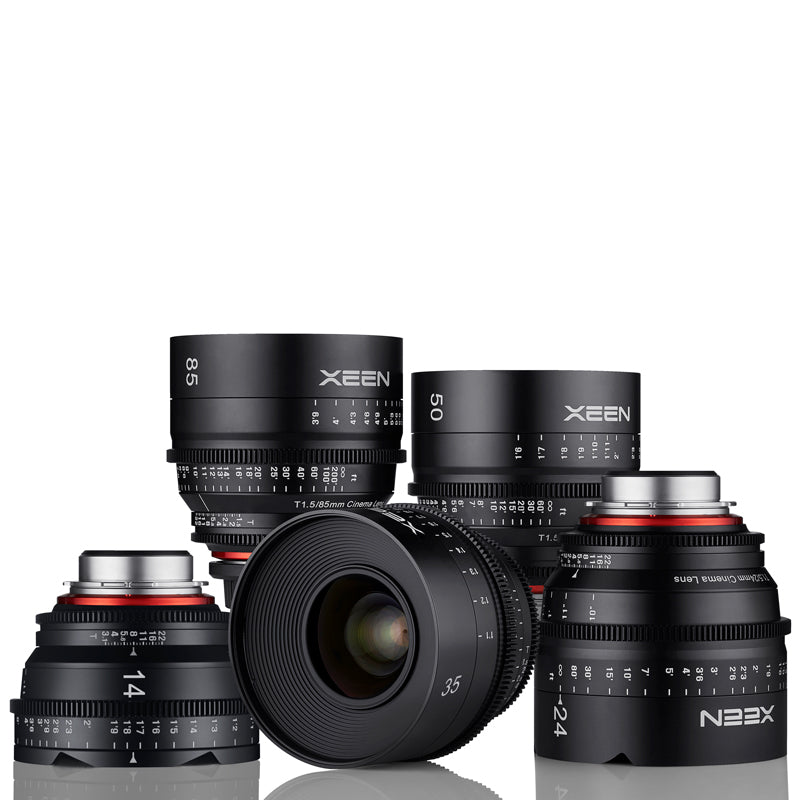 XEEN 5x CINEMA Prime Lens Kit 14/24/35/50/85mm PL Mount