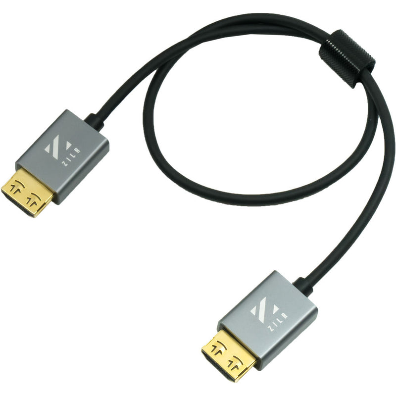 ZILR High-Speed HDMI Cable with Ethernet Hyper-Thin 4Kp60 Secure Type-A 45cm / 17.7in - ZRHAA01