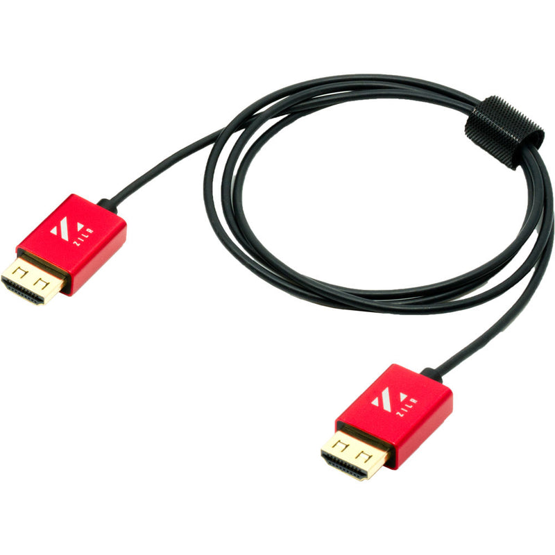 ZILR Ultra High-Speed HDMI Cable with Ethernet Hyper-Thin 8Kp60 Secure Type-A 1m / 3.3ft - ZRHAA04