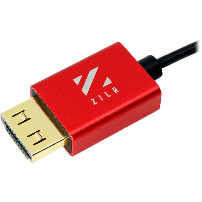 ZILR Ultra High-Speed HDMI Cable with Ethernet Hyper-Thin 8Kp60 Secure Type-A 1m / 3.3ft - ZRHAA04