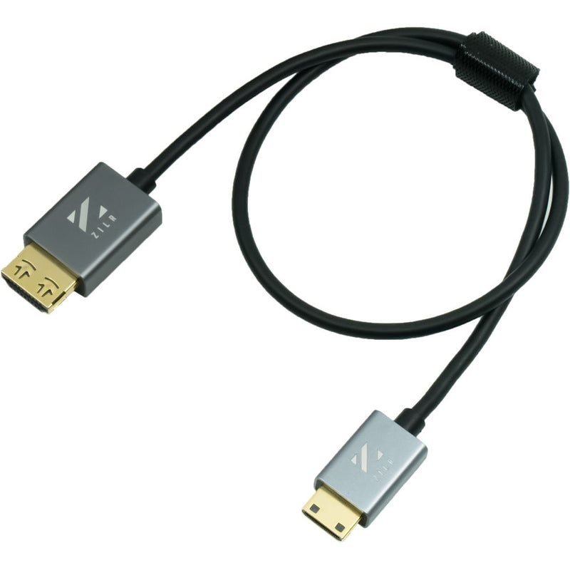 ZILR High-Speed HDMI Secure Cable 4Kp60 Hyper-Thin Type-A Full to Type-C Mini 45cm / 17.7in - ZRHAC01