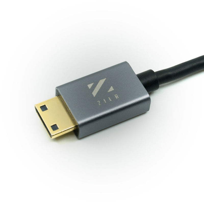 ZILR High-Speed HDMI Secure Cable 4Kp60 Hyper-Thin Type-A Full to Type-C Mini 1m / 3.3ft - ZRHAC02